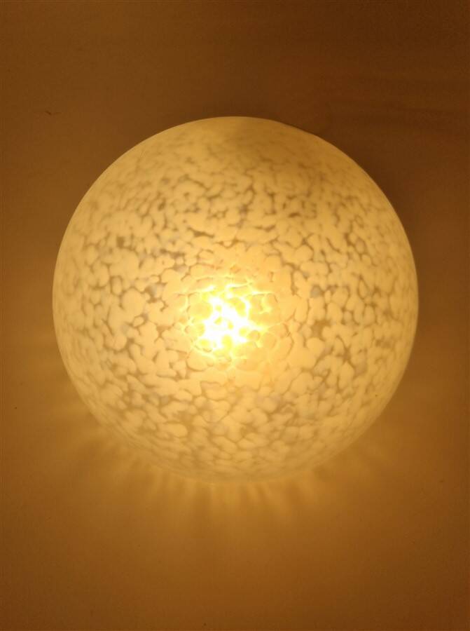Plafonnier en verre moucheté