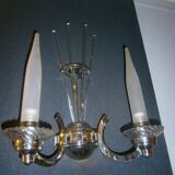 Art deco period, pair of wall sconces