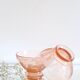 Paire de bols en verre rose