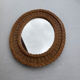 Wicker mirror