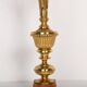 Mid-Century Hollywood Regency Orange Velvet Table Lamp, France, 1960s