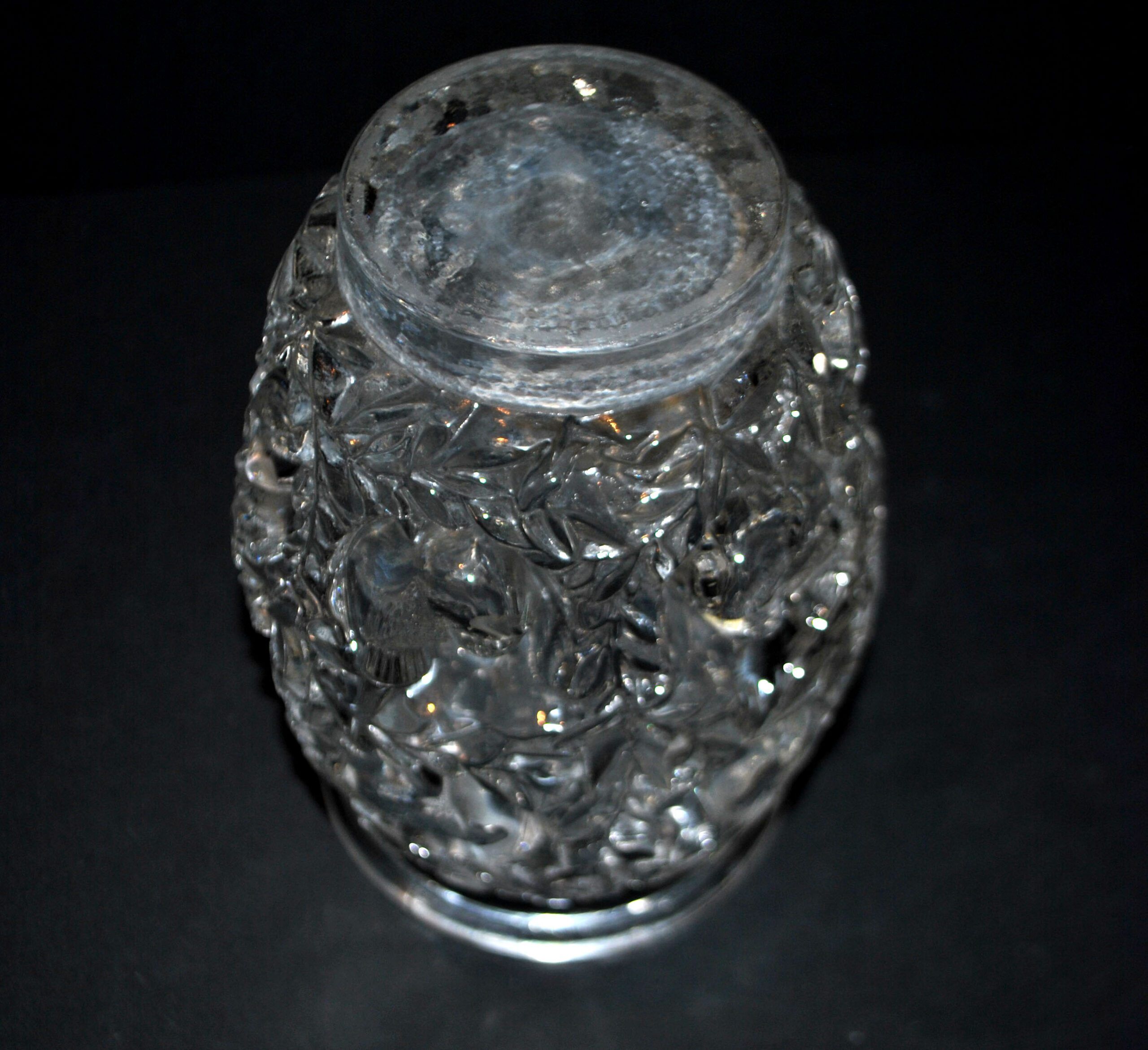 R. Lalique Art Deco vase Bagatelle bird sparrow unsigned 1939