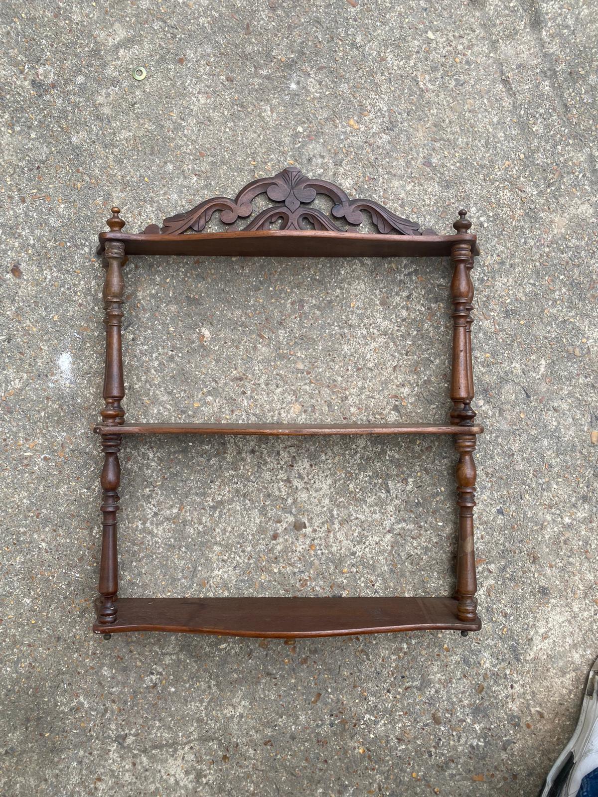 Shelf Carved wood old mural