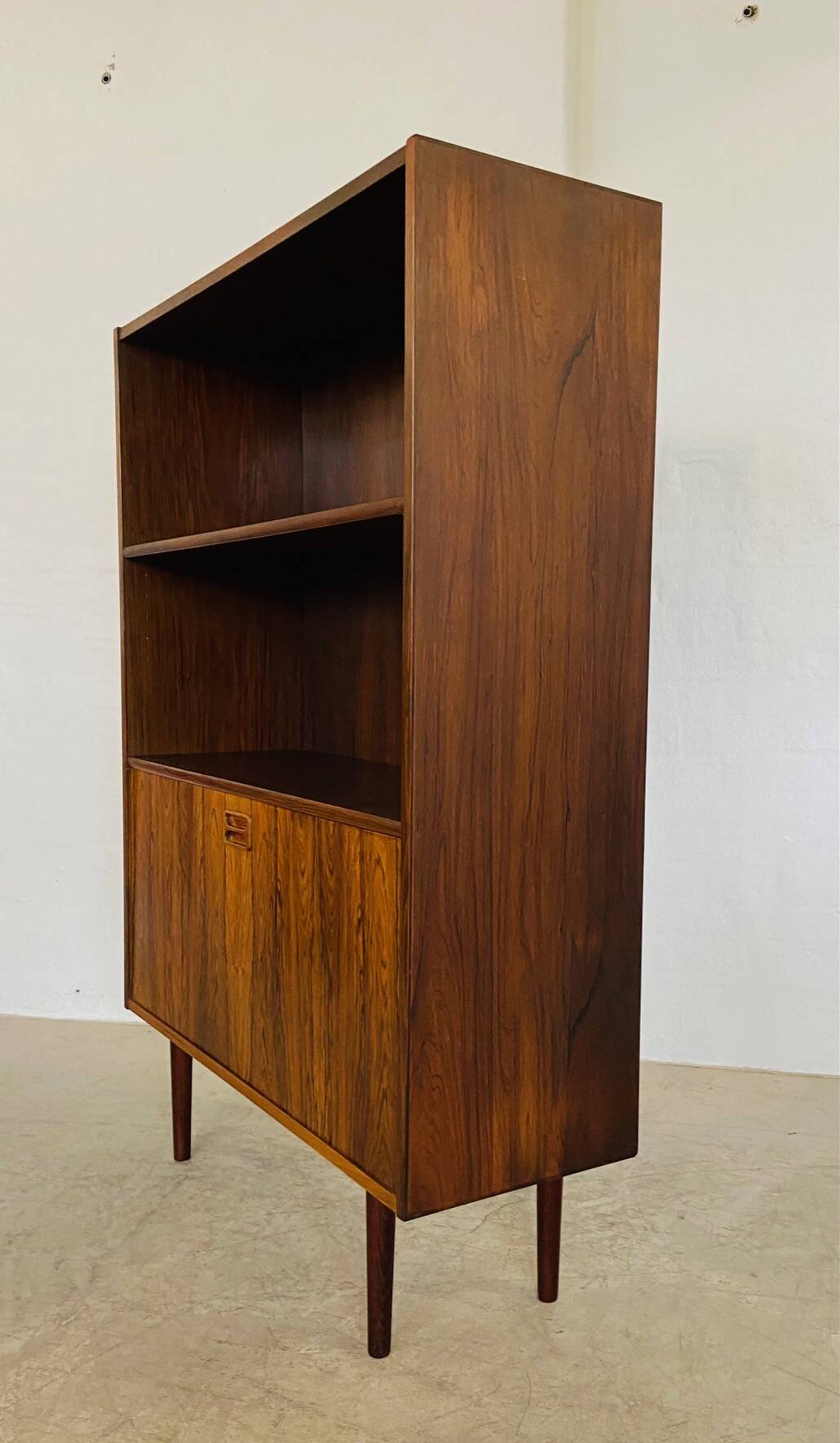 Danish Retro Vintage Bookcase in Rosewood 1960s