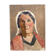 Huile sur panneau guillot de raffaillac portrait de femme 1930