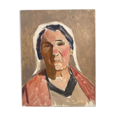 Huile sur panneau guillot de raffaillac portrait de femme 1930