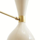 Italian Chandelier 3 Arms Ivory White