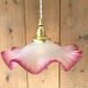 Suspension en opaline vintage 1930