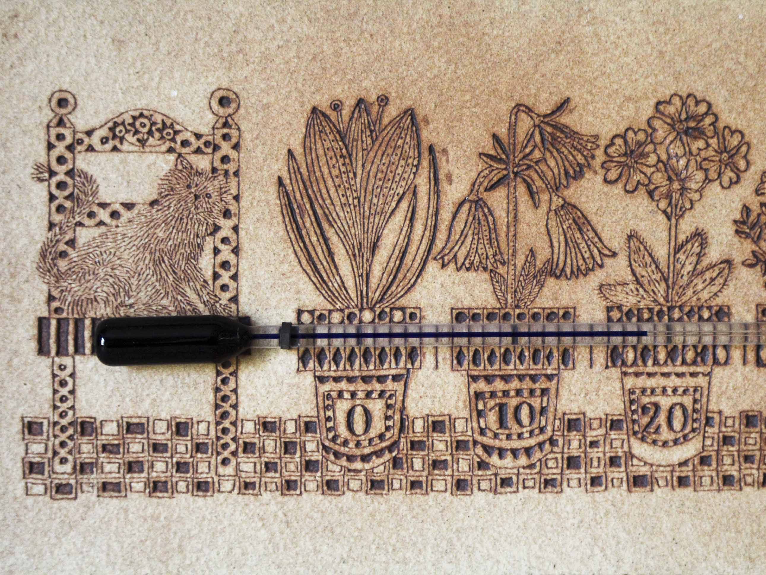 Roger Capron Ceramic Thermometer Plate