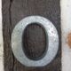 Lettre O en zinc