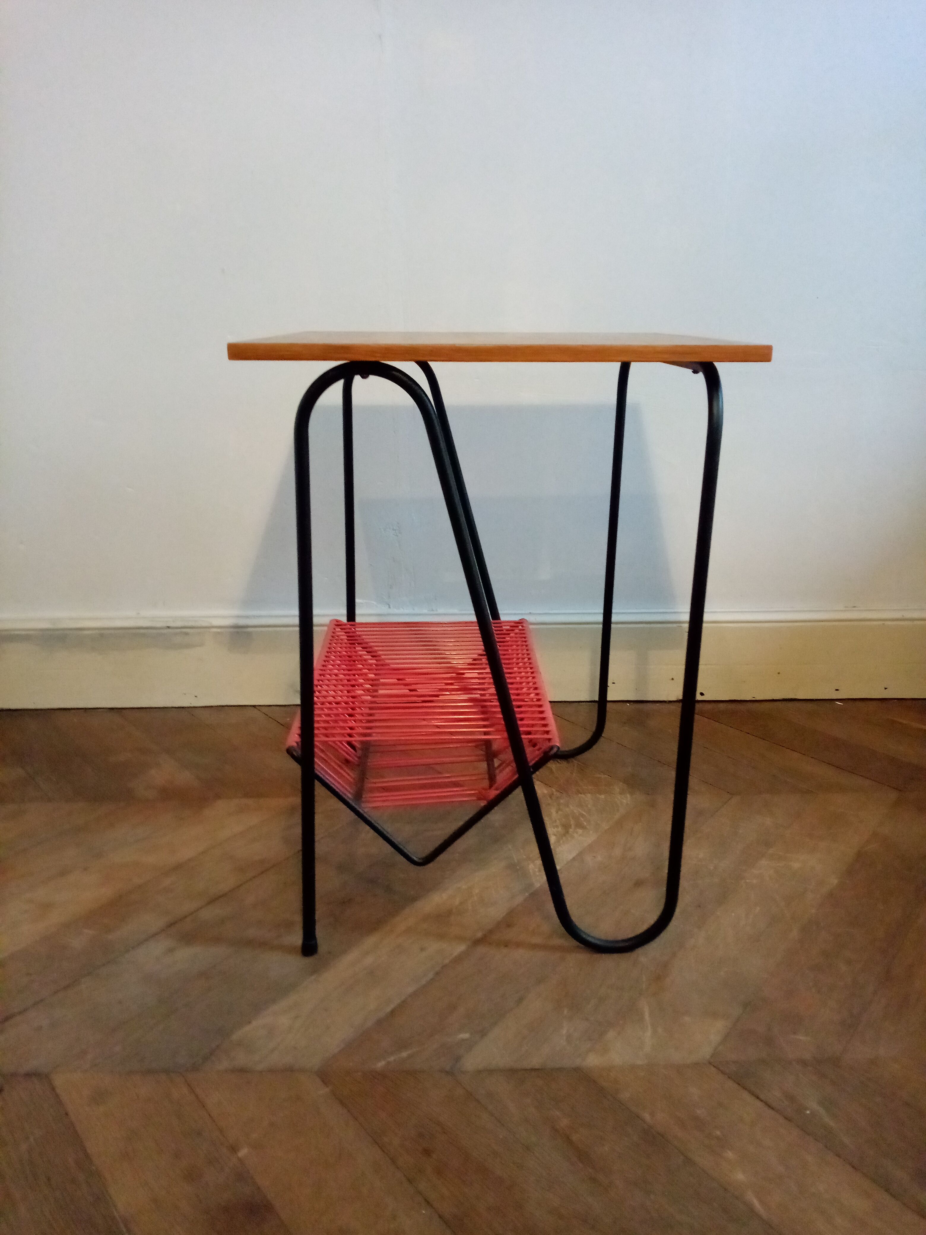 Vintage platinum side table