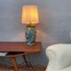 Antique Desk Lamp Michael Andersen & Son of Bornholm, Painted Pottery