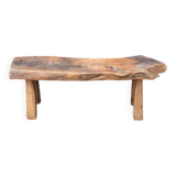 Solid wood bench