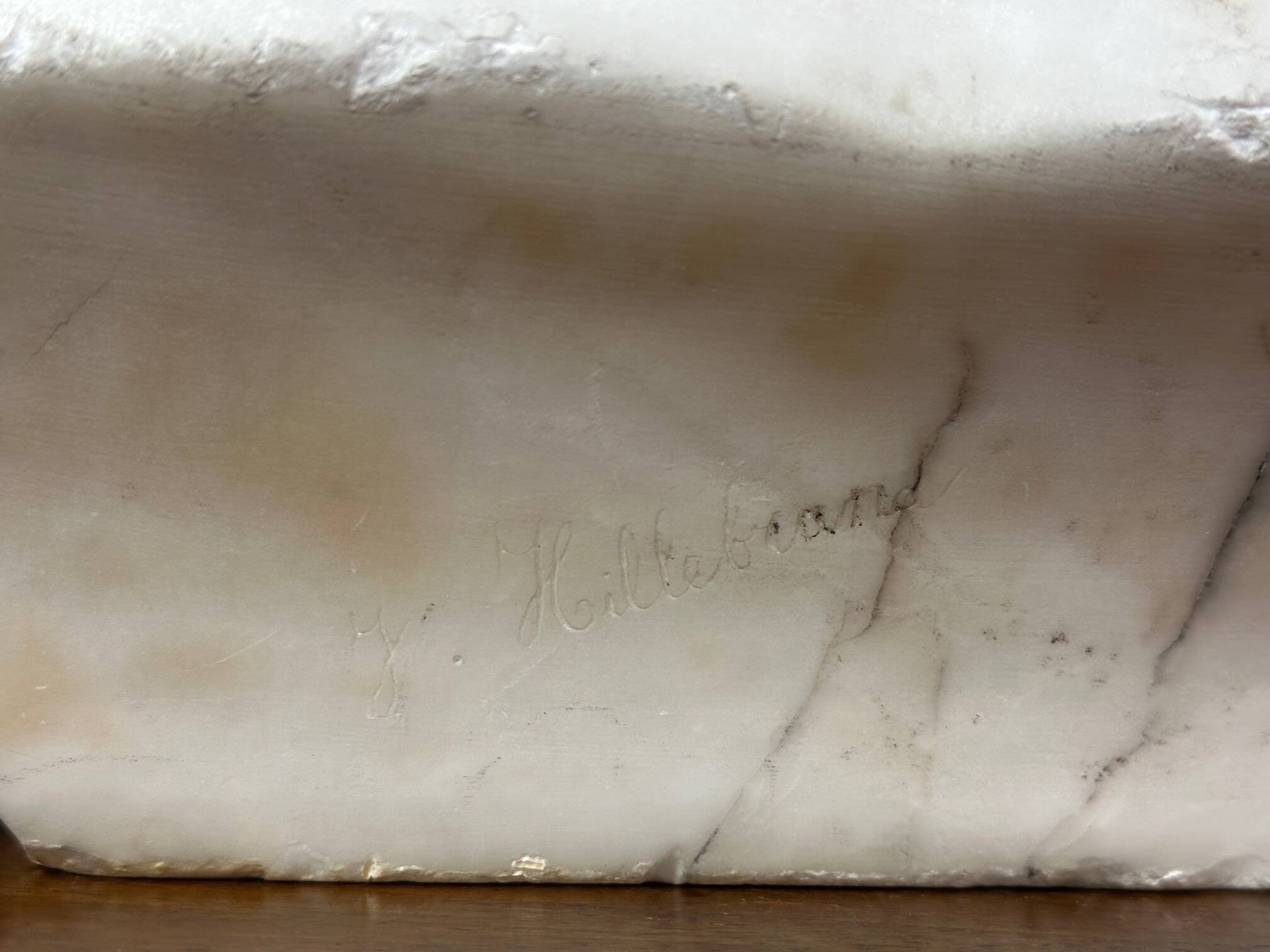 Marble bust of a woman