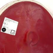 Franco Bettonica, red ceramic vase mod. fb1, Gabbianelli Italy ca. 1970
