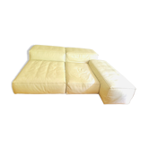 Living Divani Extrasoft sofa in white leather, new condition