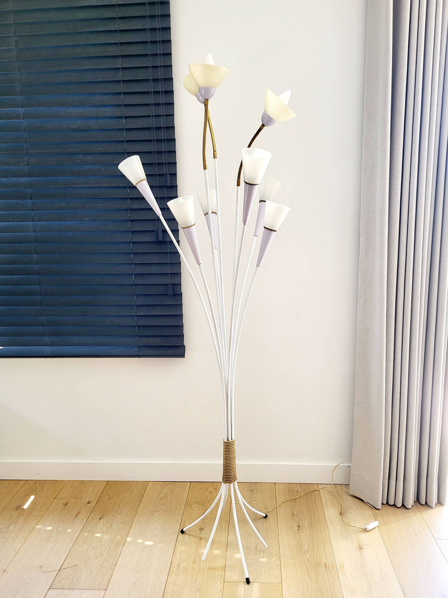 Nine-light floor lamp, 1950-1960