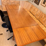 Table extensible vintage, deux rallonges