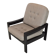 Fauteuil mid-century leda lux années 1980