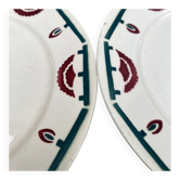 assiettes plates art déco badonviller El d'jem