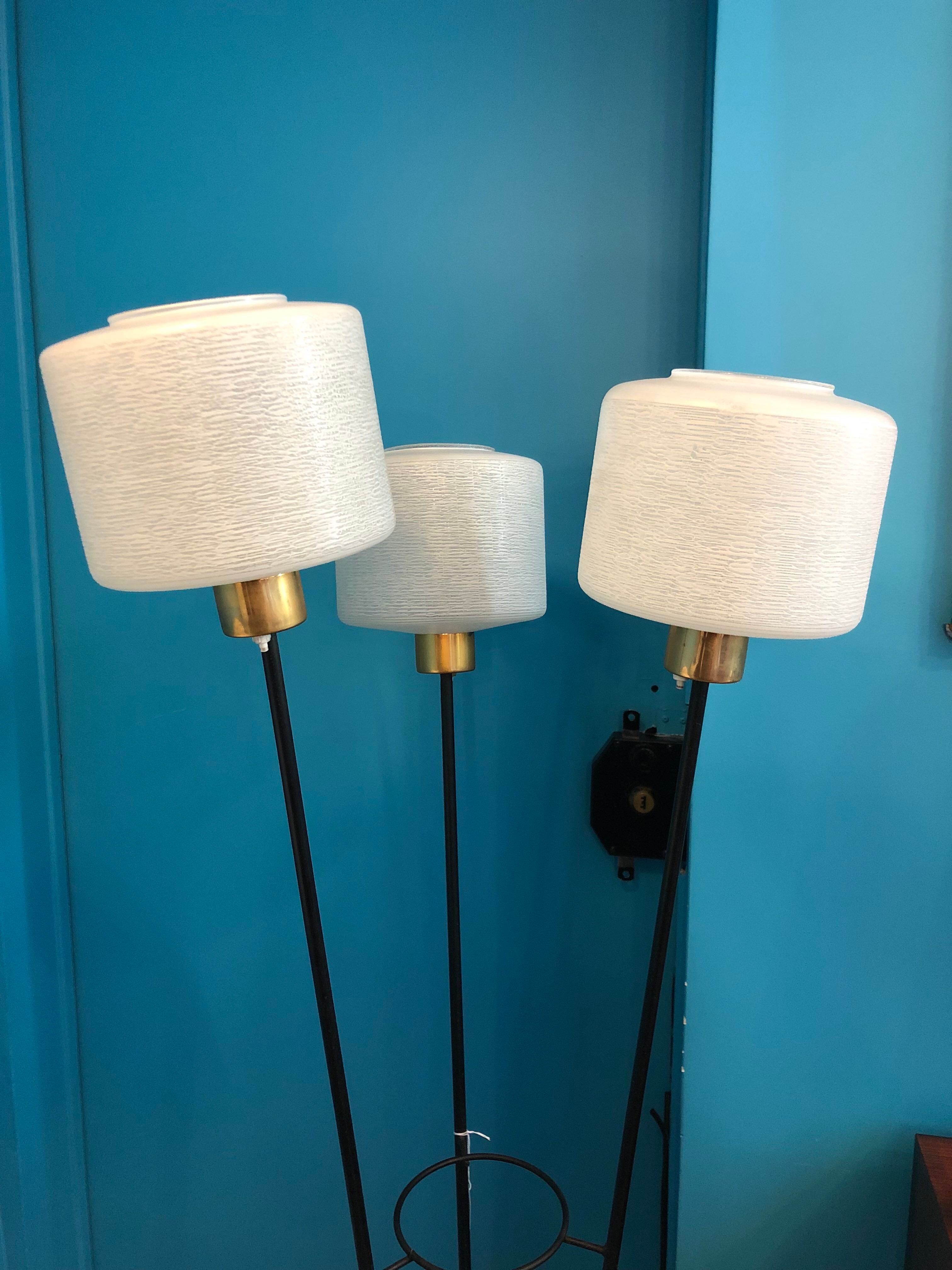 Vintage lamp 3 lights 1950