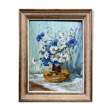 HSP table "bouquet of flowers of the fields" signed G. Brindon