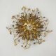 Gold-Plated Metal & Murano Crystal Flowers Flush Mount from Banci Firenze