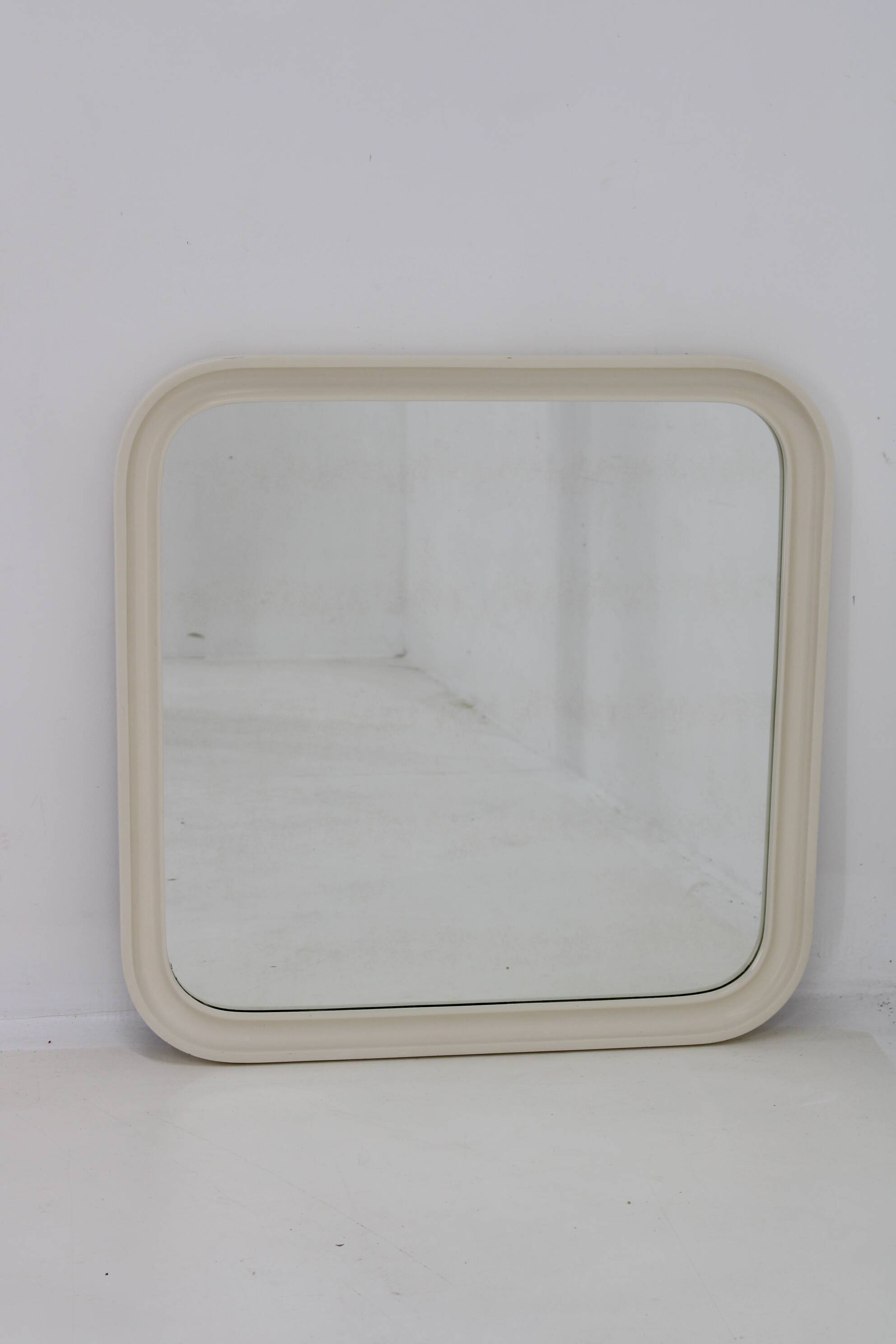 1960s Square Wall Mirror, Italy