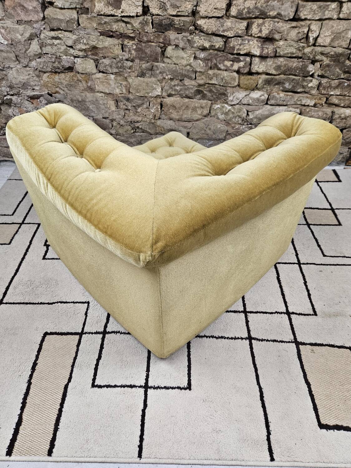 Vintage corner fireside chair 1970"