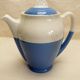 Vintage Ceranord coffee service pot coffee maker sugar bowl blue white