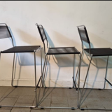 High stools Spaghetti dark gray design Giandomenico Belloti , edit by Alias