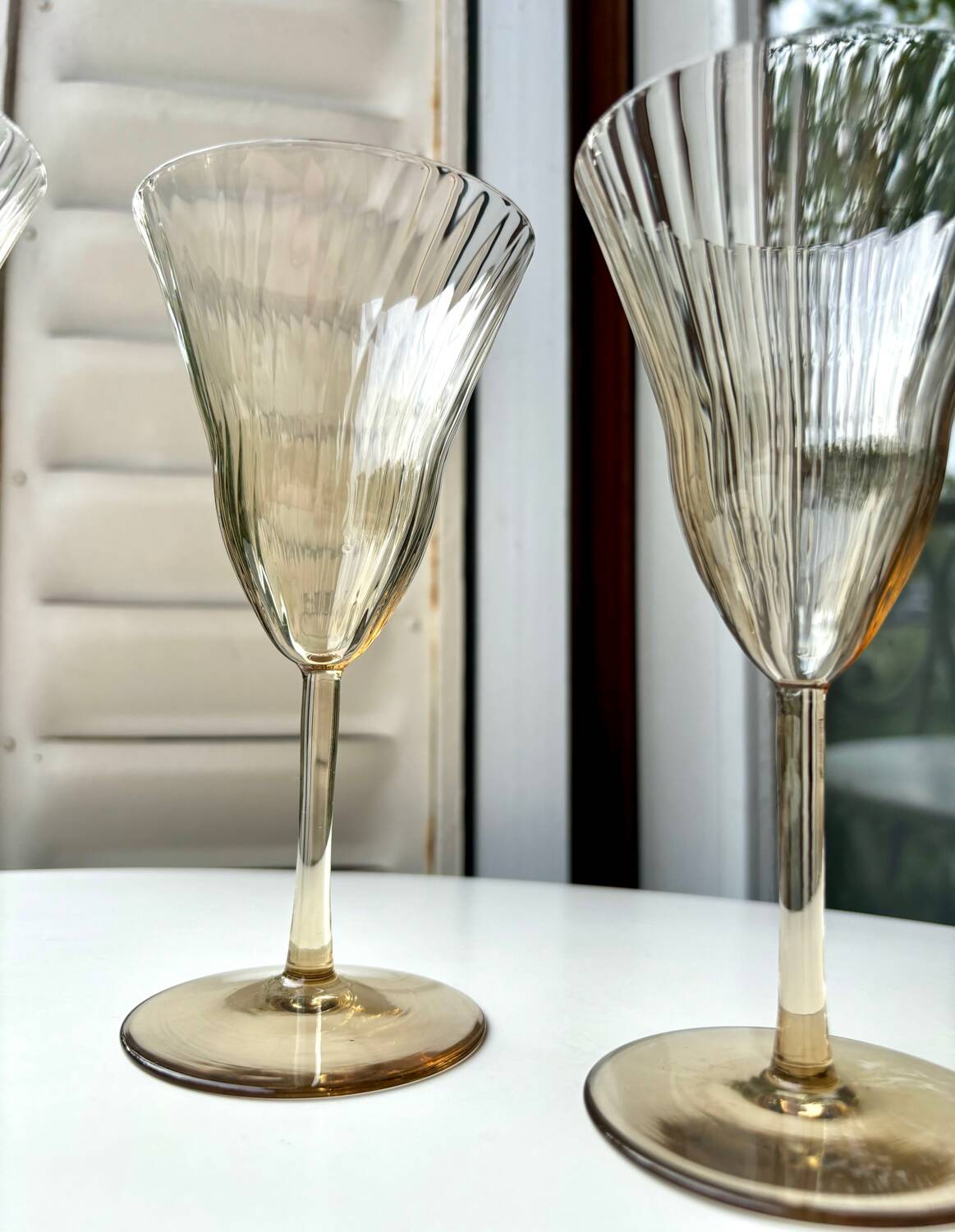 Verres style Gallée