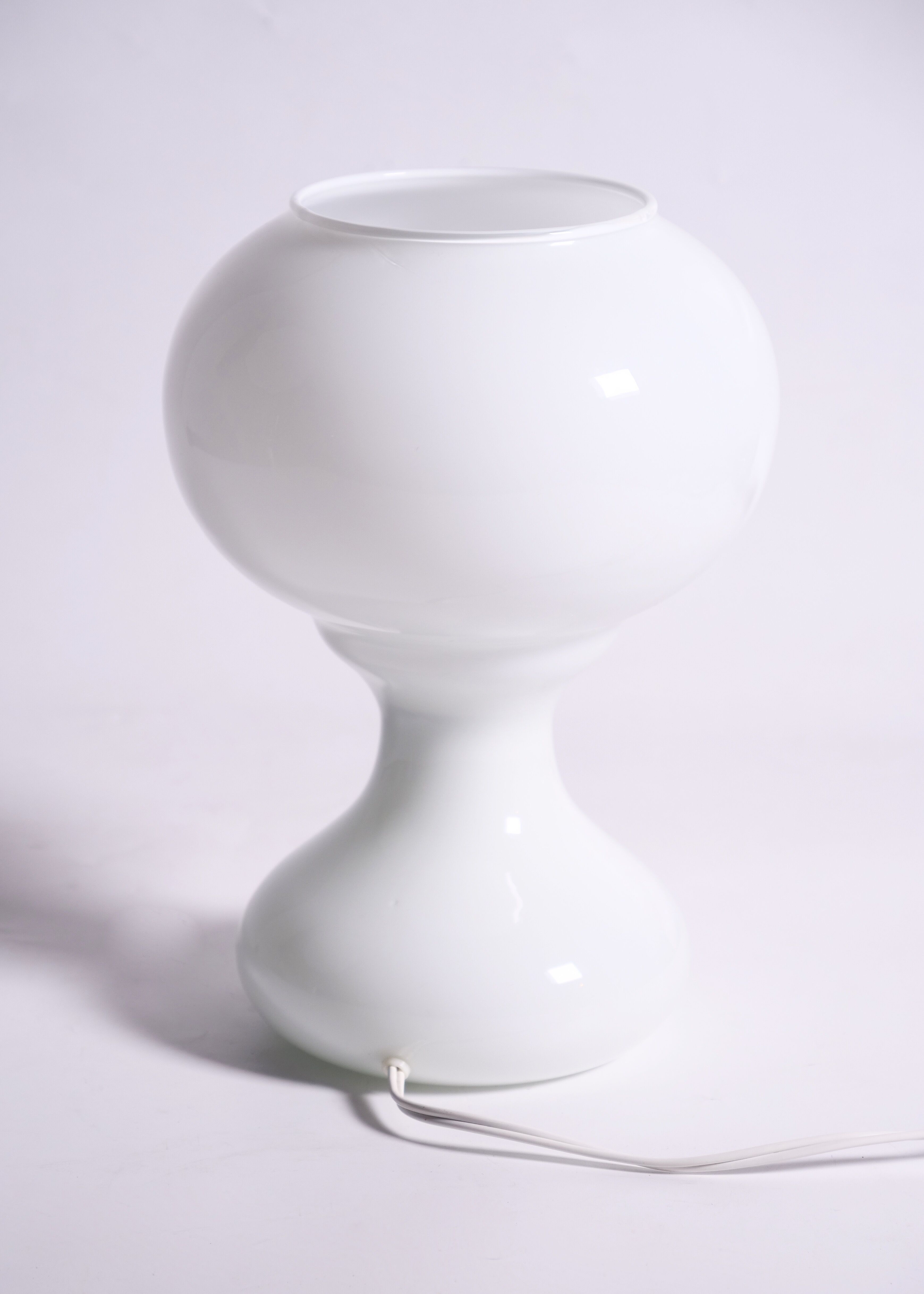 vintage white opaline lamp