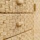 Enfilade in braided rush