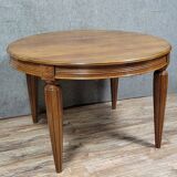 Art Deco period extending table in walnut