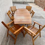 Salon de jardin sodibois en bois ( orme )