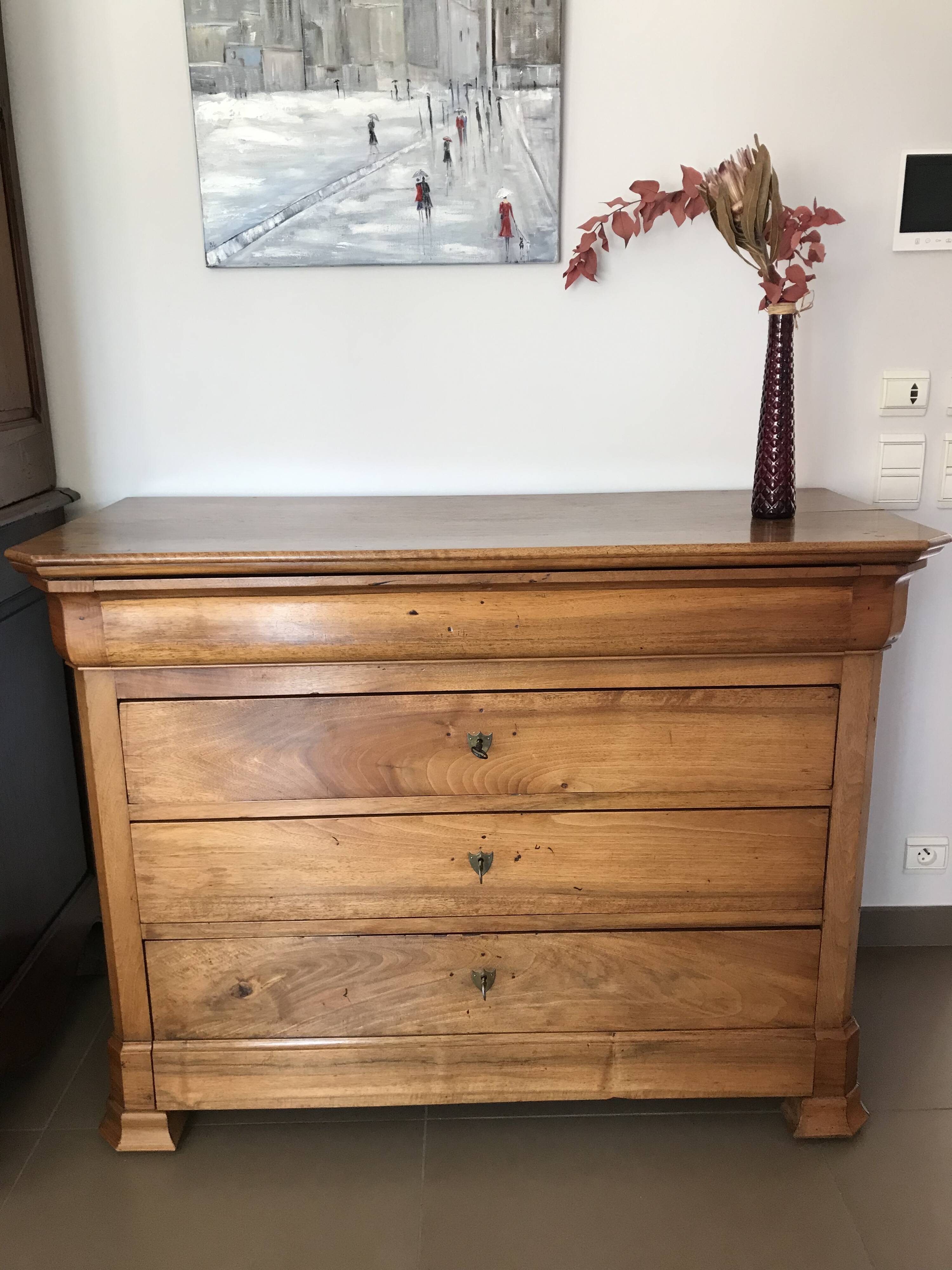 Commode louis philippe en noyer