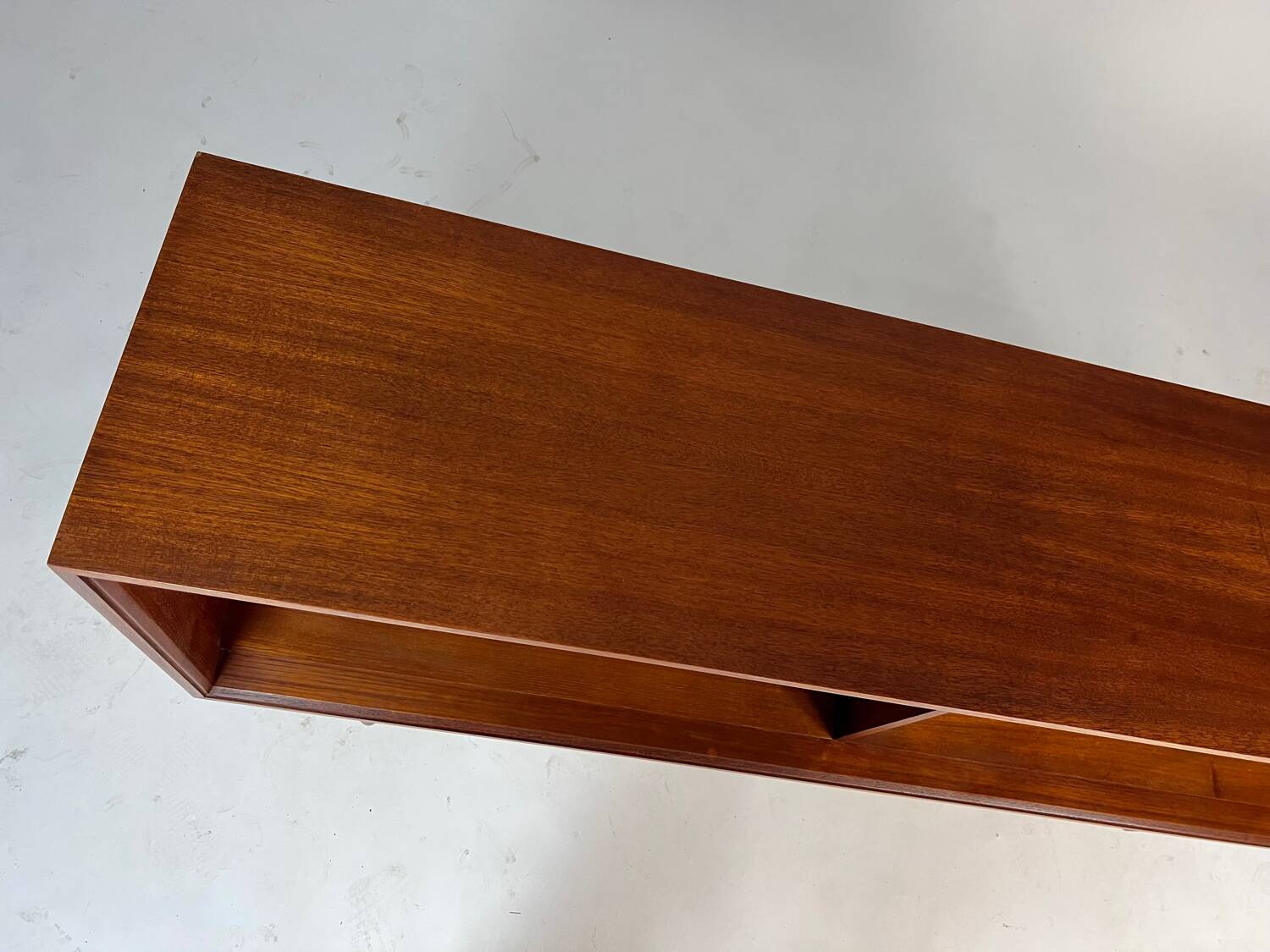 Vintage teak sideboard lowboard shelf bookcase 60s