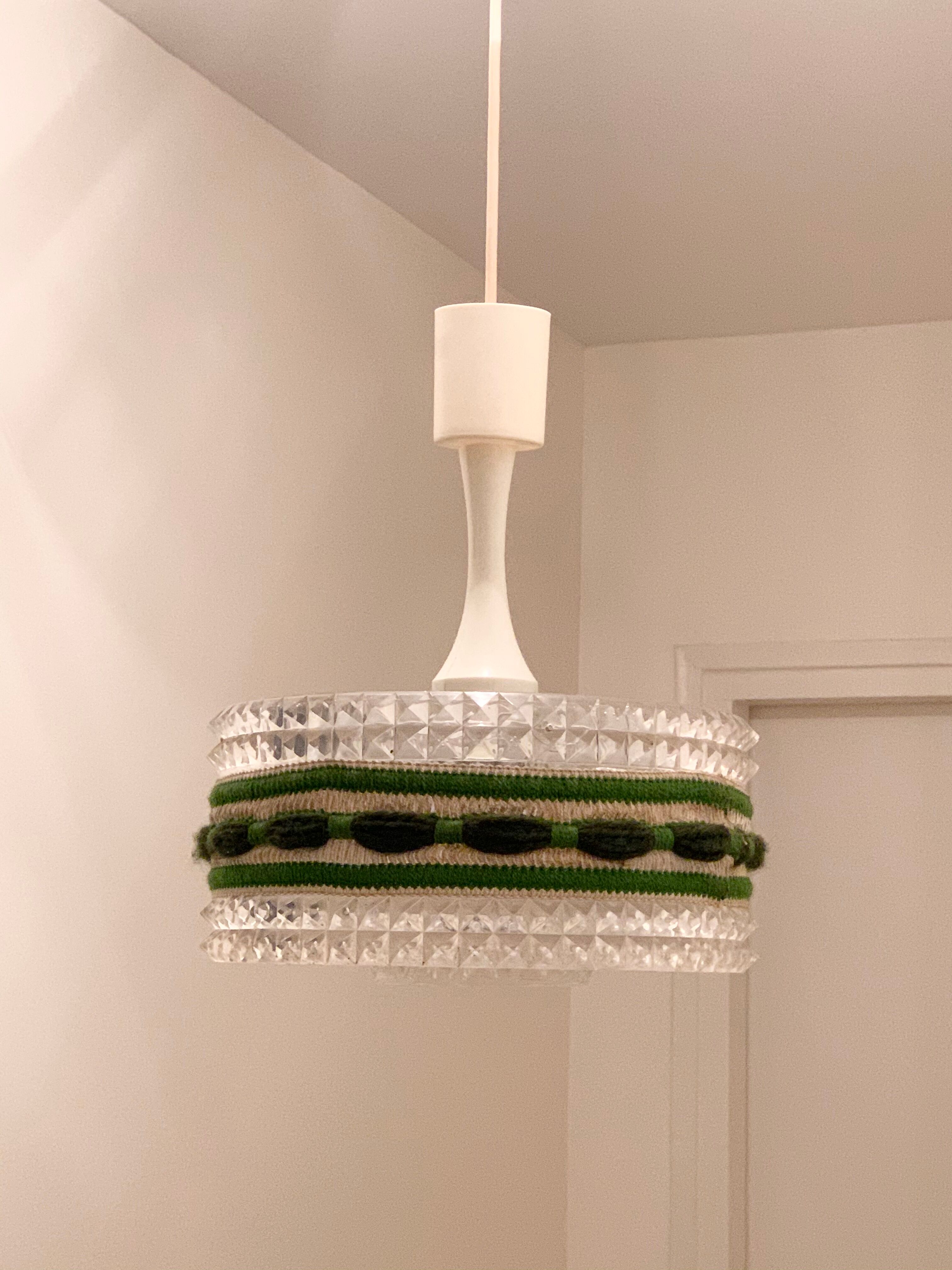 Glass and plexiglass suspension 1970