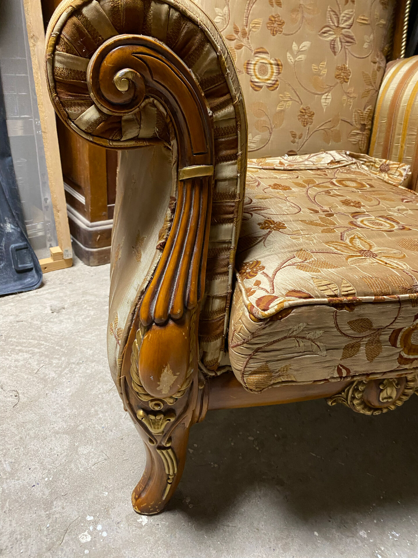 Louis XV Rococo style armchair