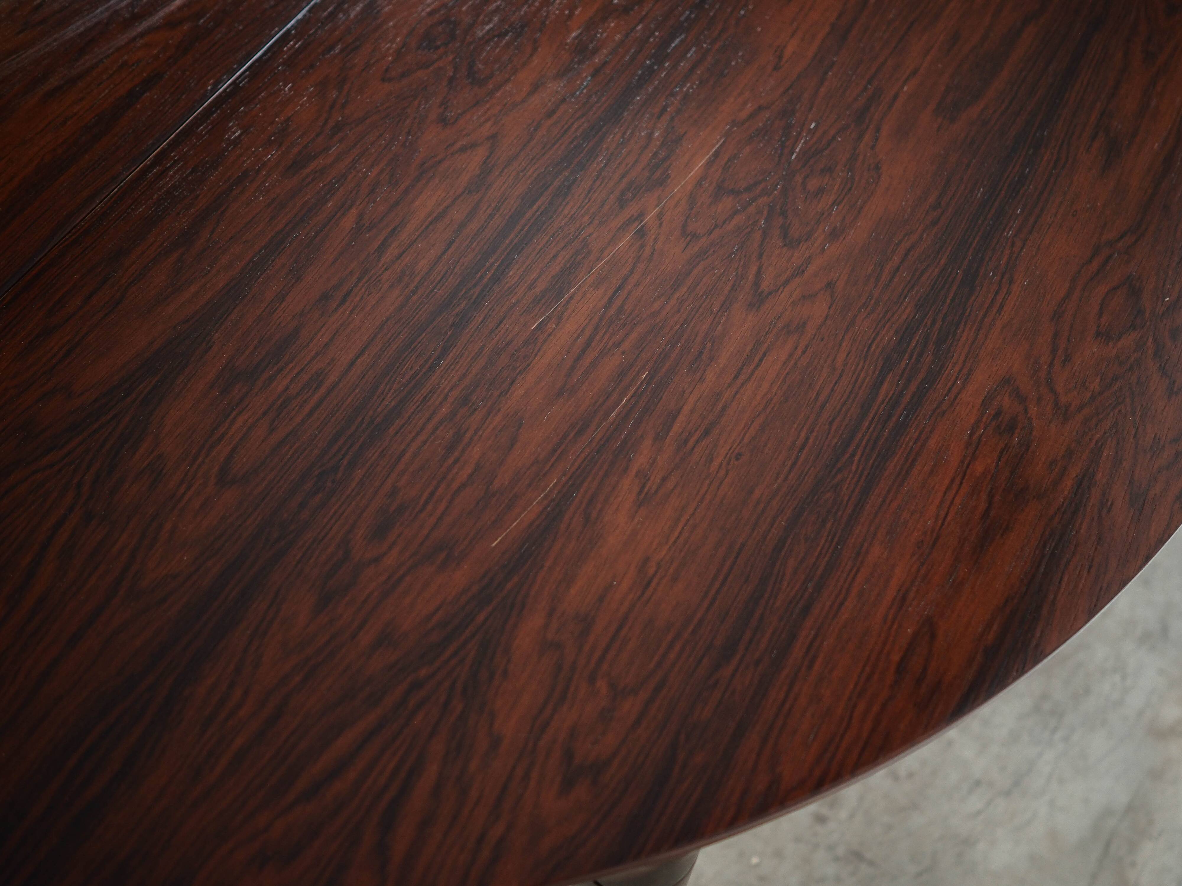 Round rosewood table, Danish design, 1960s, designer: Severin Hansen