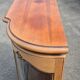 Large curved display cabinet in cherry wood in Louis XV style – 20th century