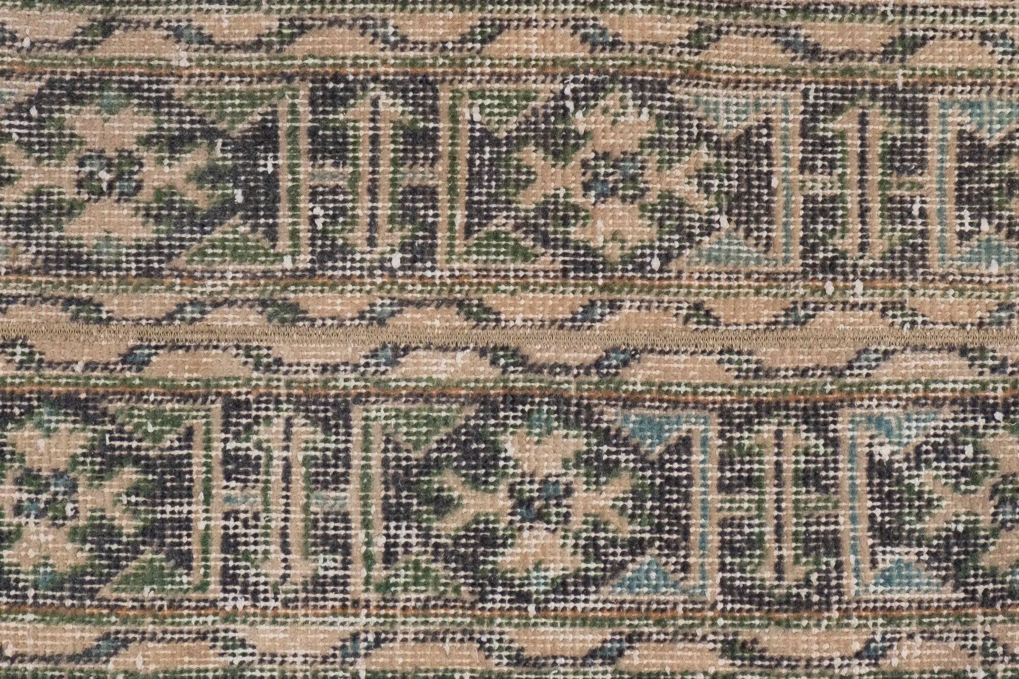 Vintage Turkish hallway rug 45x351 cm