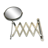 Round and articulated vintage mirror    38x33cm