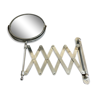 Round and articulated vintage mirror    38x33cm