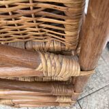 Vintage rattan chiffonier