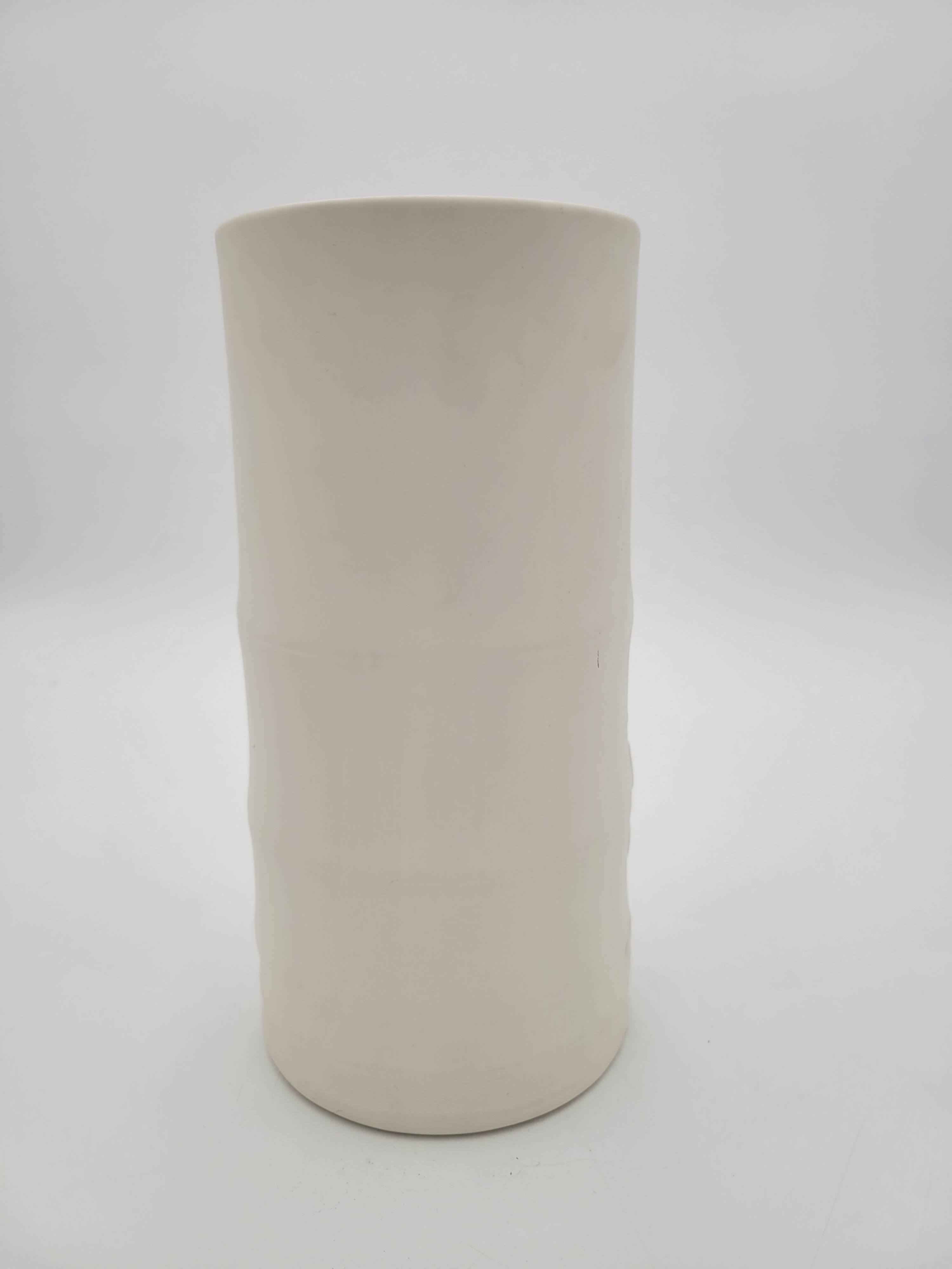 Gien matte porcelain vase