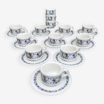 Service of 13 Villeroy & Boch coffee cups model CADIZ