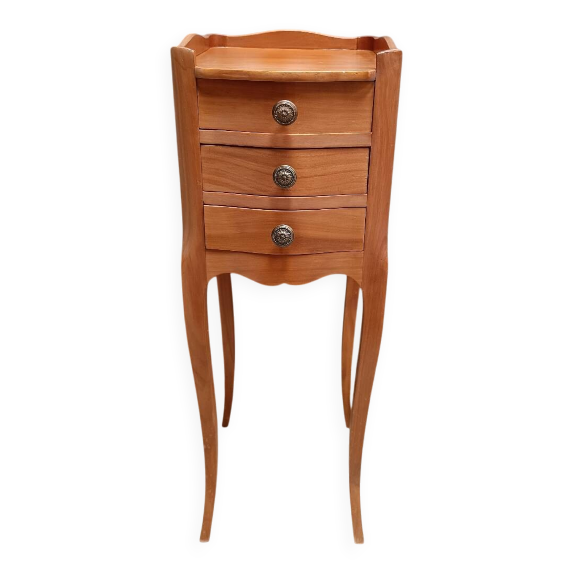 Solid wood bedside table