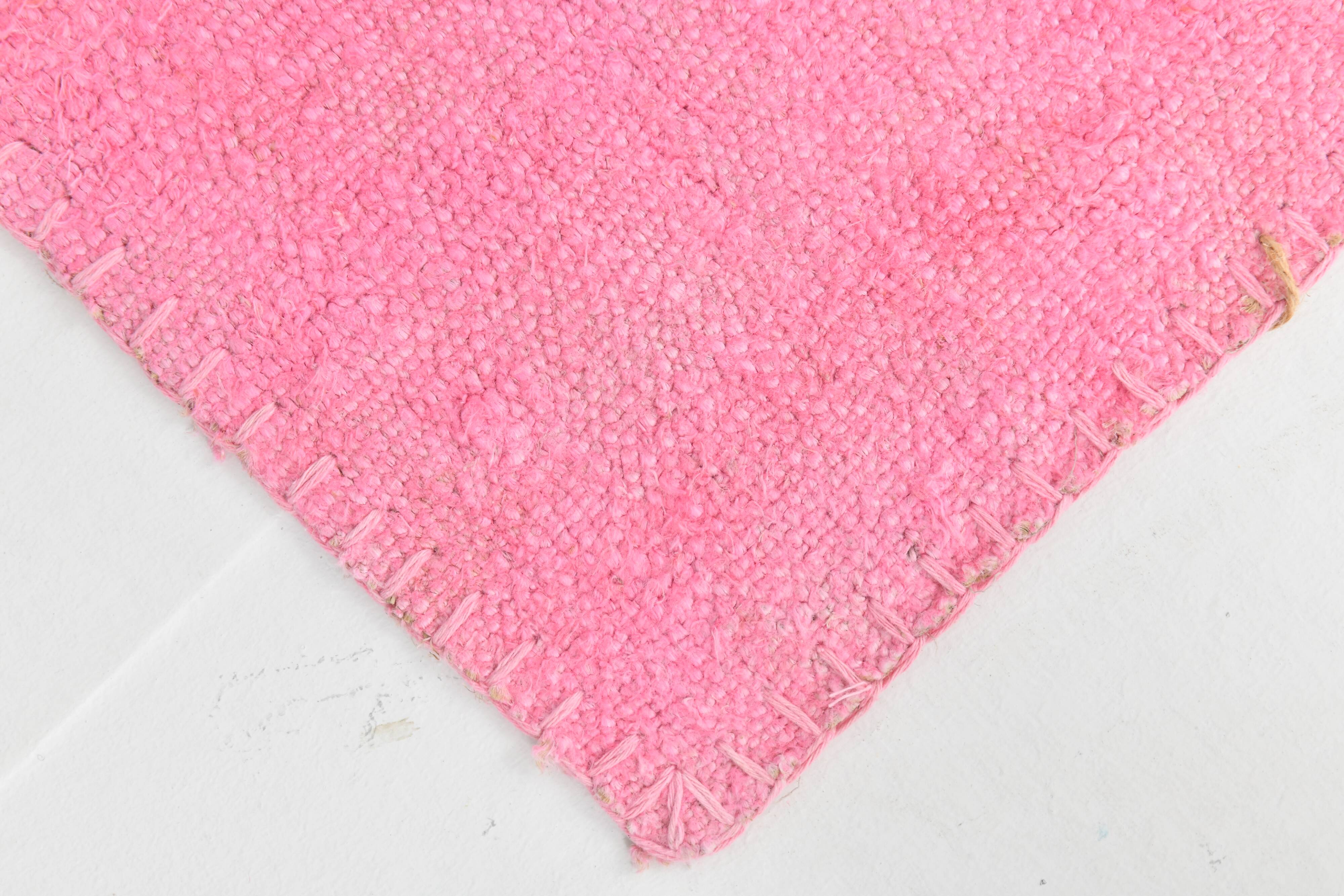 Tapis Kilim rose 7x10, 220x311 cm